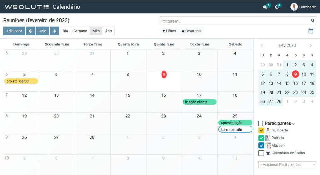 crm calendar